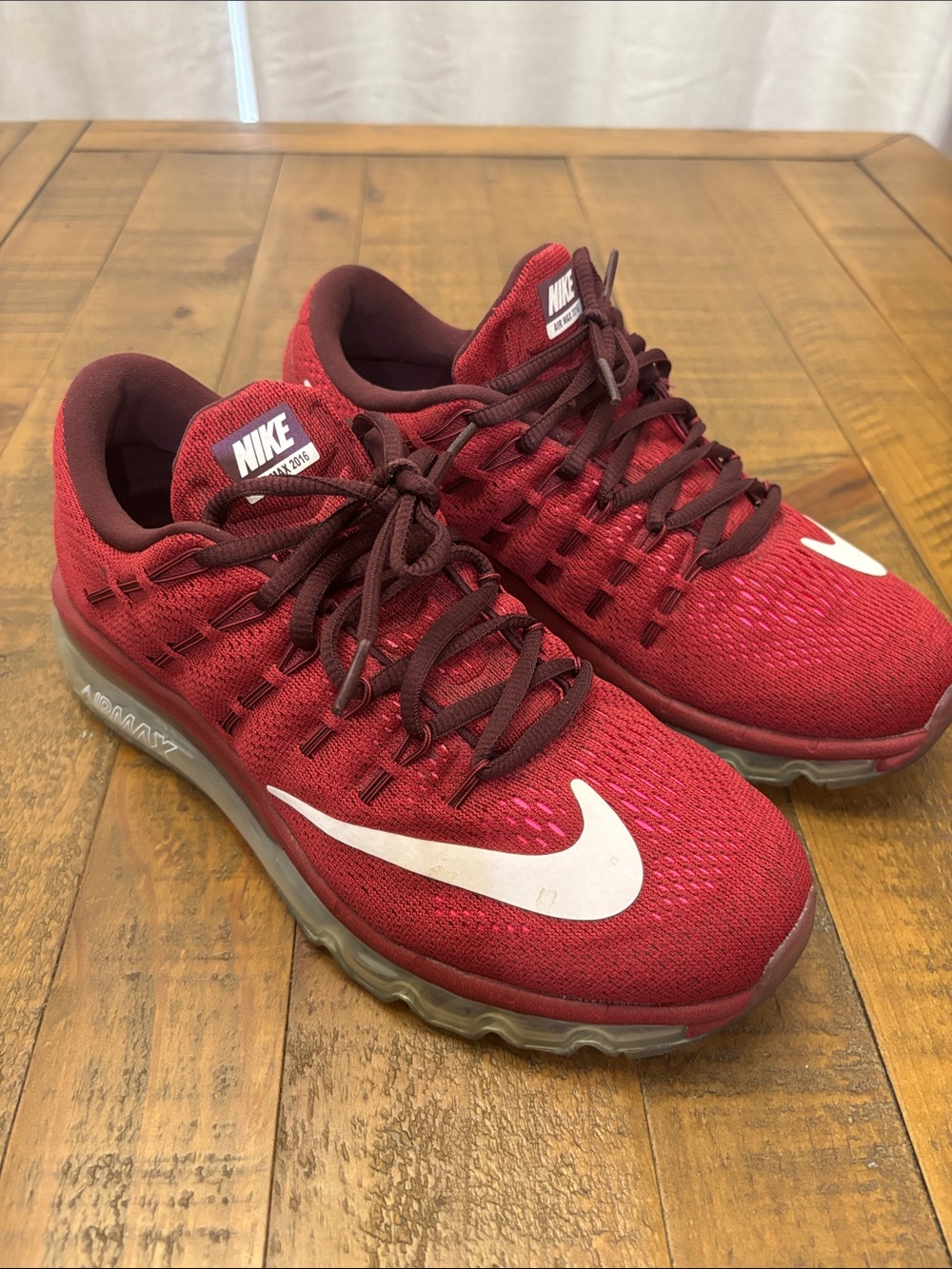 Nike Air Max 2016 RedMaroon/White